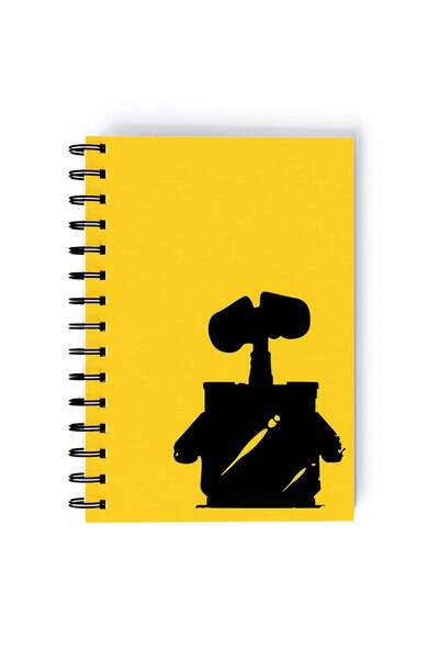 Generic Wall E Community Printed Spiral A5 Notebook Green/Black