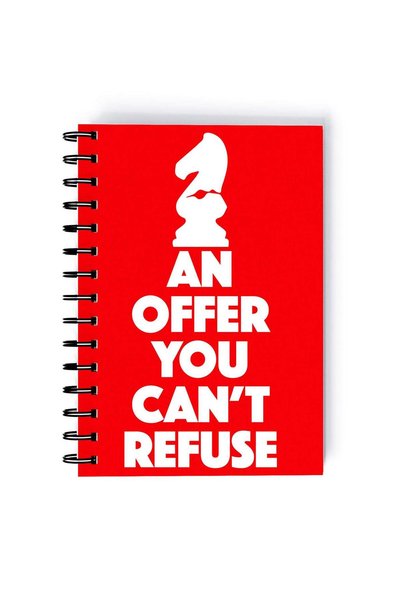 Generic Spiral A5 Notebook The Godfather Quote An Offer you Cant Refuse Class...