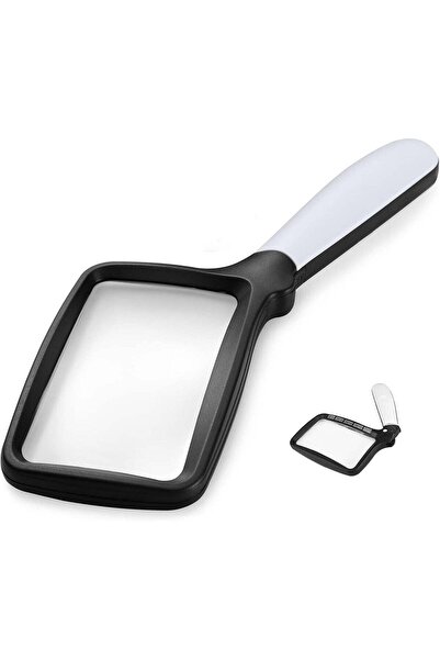 Generic Magnifying Glass with Light, Folding Handheld 3X Large Rectangle Ligh...