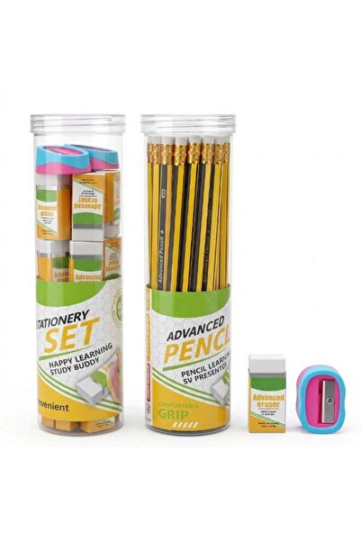 Generic Duravel Advanced Black Lead HB Pencil 30Pcs with Rubber tip, 28Pcs Er...