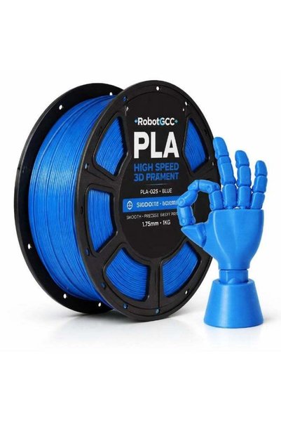 Generic RobotGCC PLA Blue 3D Printer Filament 1.75mm 1KG, Smooth Extrusion, L...