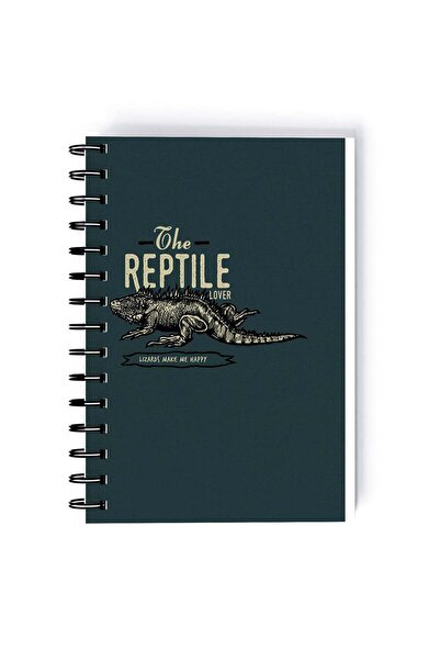 Generic Reptile Printed Quality Rectangle Spiral A5 Notebook Multicolour