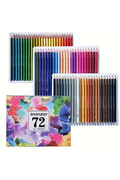Generic Colored Pencils: 72 Oil-based Drawing Pencils for Coloring Books Sket...