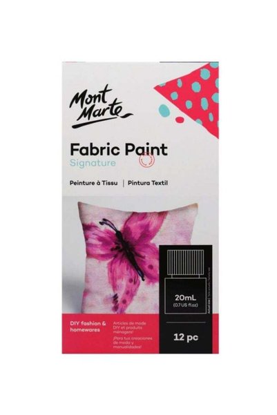 Generic 12-Piece Signature Fabric Paint Set Multicolor