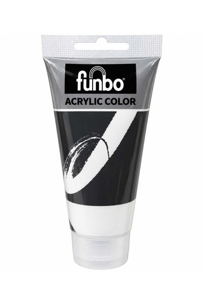 Generic Funbo Acrylic Color Tube 200ML - Titanium White