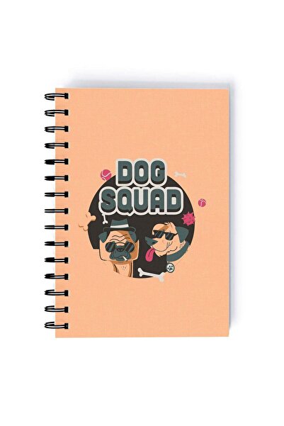 Generic Dog Squad Printed Quality Rectangle Spiral A5 Notebook Multicolour