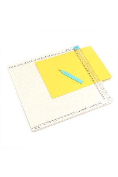 Generic 12 × 12 Inch Paper Trimmer & Creasing Scoring Board with Folding Tool...