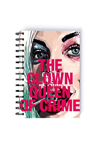 Generic Spiral A5 Notebook Dr Harleen Quinzel Clown Queen Harley Quinn Squad