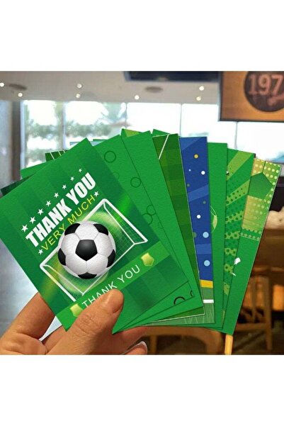 Generic 8pcs Thank You Greeting Cards with Envelopes – Football Design Thank ...