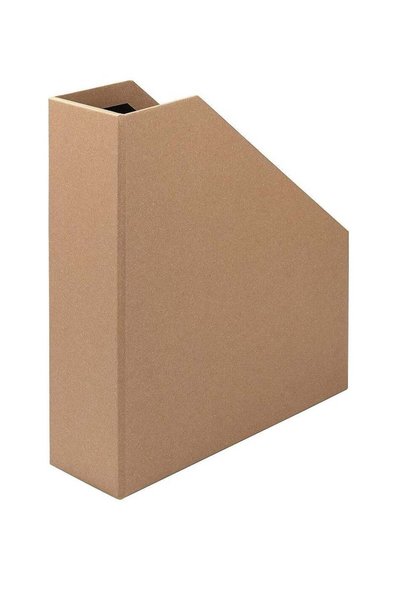 Generic Kraft Paper Material Cardboard Magazine File Holder Boxes With Labels...