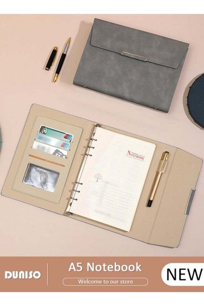 Generic A5 Notebook, Portable Foldable Notepad, Transverse Line Diary Noteboo...