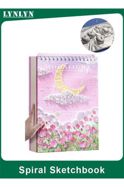 Generic 8K Sketchbook Vertical Spiral Bound, 60 Sheets 160gsm Thick Drawing P...