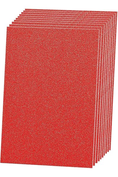 Generic 10 Sheets Glitter Cardstock Paper, A4 Premium Sparkly Paper, Sparklin...