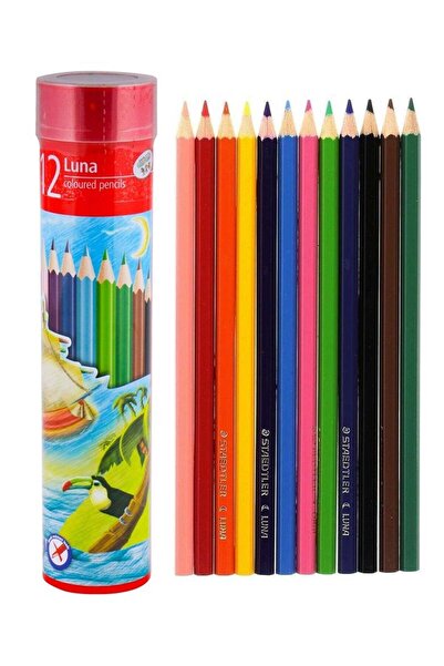 Generic 12-Piece Luna Colour Pencils In Metal Cylinder