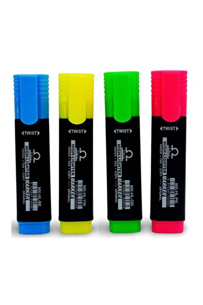 Generic Highlighter 4pcs multicolor