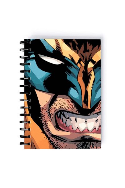 Generic Spiral A4 Notebook Wolverine Logan Angry Face X-Men