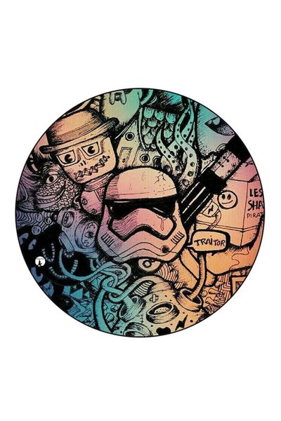 Generic Random Things Printed Large Pin Multicolour