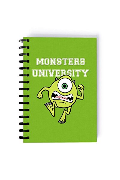 Generic Monster University Printed Spiral A5 Notebook Blue/White/Black