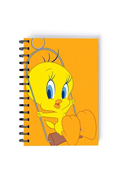 Generic Spiral A5 Notebook Tweety Bird Cute Swing Retro Looney Tunes 90s Cart...