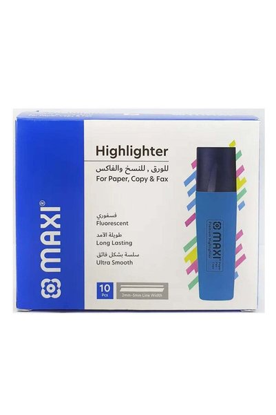 Generic 10-Piece Highlighter Blue
