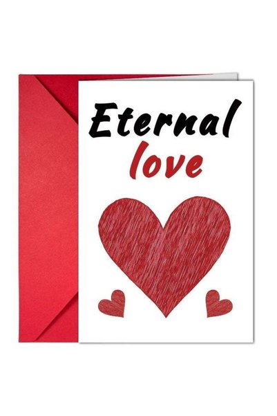 Generic Beautiful blank greeting cards for Valentine's Day and daily use - "E...