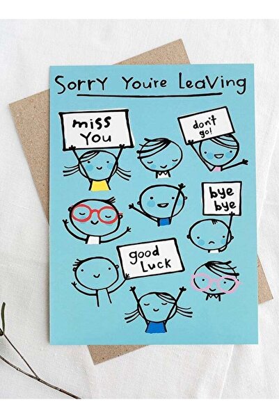 Generic Good Bye Sorry You're Leaving Greeting Card