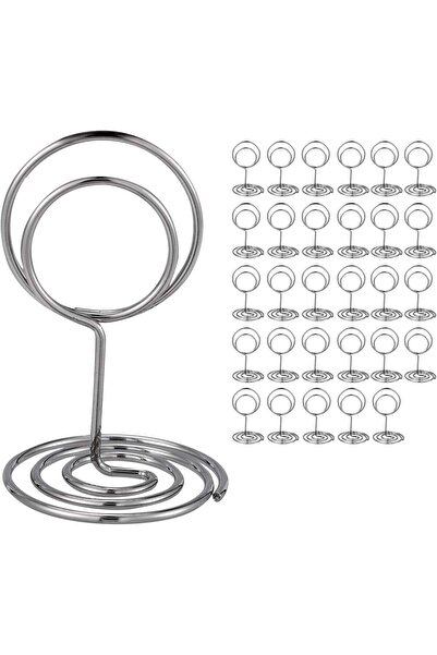 Generic 30 Pcs Table Number Holders, 5 cm Place Card Holder, Photo Holders fo...