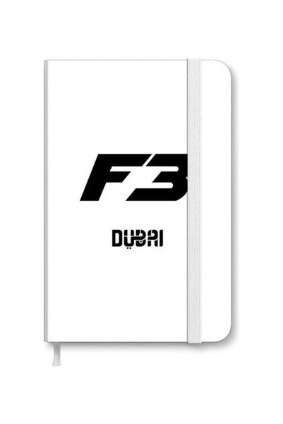 Generic Designer A5 Thick Hardcover Notebook - Faz3 Dubai White