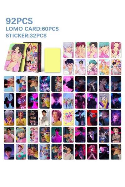 Generic 92 PCS Saja Boys LOMO Card - Laser Card - 60 PCS Double-sided LOMO ca...
