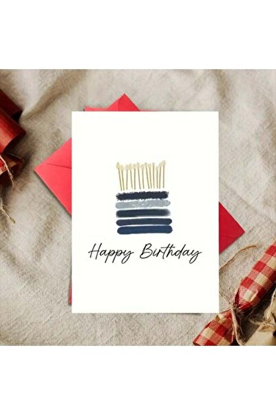 Generic Birthday Greeting Card with Envelope, Design Print (Happy Birthday, A...