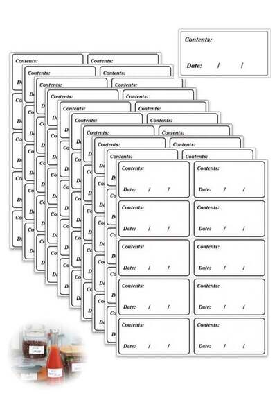 Generic 10 Sheets Waterproof Frozen Label Stickers, Easy to Tear, Residue Fre...