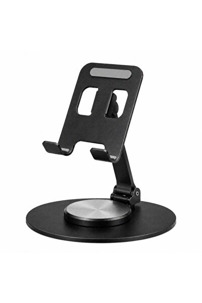 Generic 360° Rotating Desktop Phone Stand — Adjustable Alloy Metal Mobile Hol...