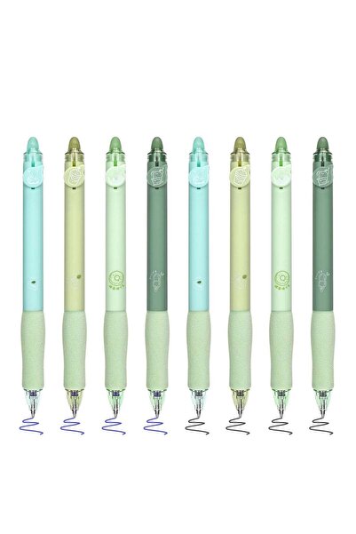 Generic 8-Pack Retractable Erasable Gel Pens with Blue & Black Ink, Smooth Wr...