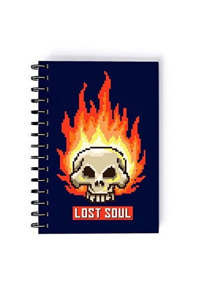 Generic Lost Soul Design Rectangle Spiral A5 Notebook Multicolour