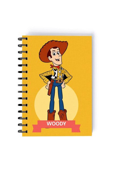 Generic Toy Story Woody Printed Spiral A4 Notebook Yellow/Brown/Blue