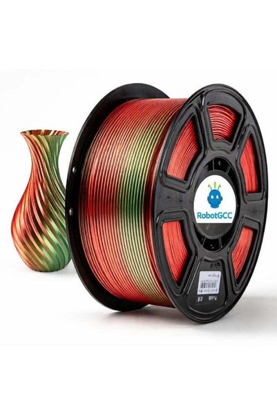 Generic Silk PLA Red Green Gradient 1.75mm 3D Printer Filament 1KG Dual Color...