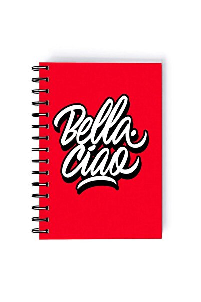Generic Spiral A5 Notebook Bella Ciao Red Netflix La Casa De Papel Money Heist