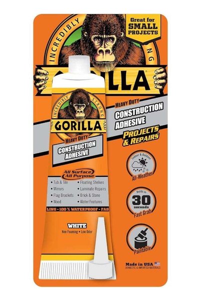 Generic Heavy Duty Construction Adhesive, 2.5 ounce Squeeze Tube, White