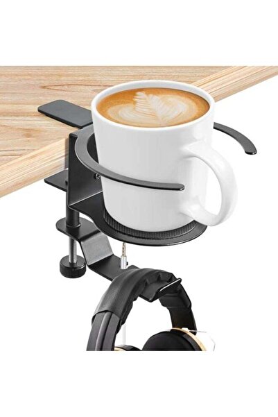 Generic Desk Cup Holder, 2-in-1 Adjustable & 360° Rotating Office Gaming Desk...