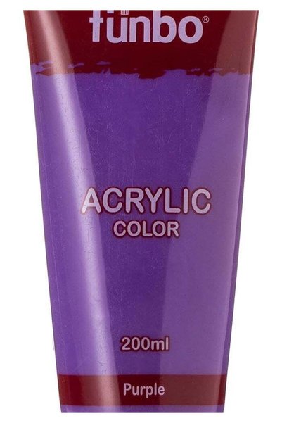 Generic Funbo Acrylic Color Tube 200ML - Purple