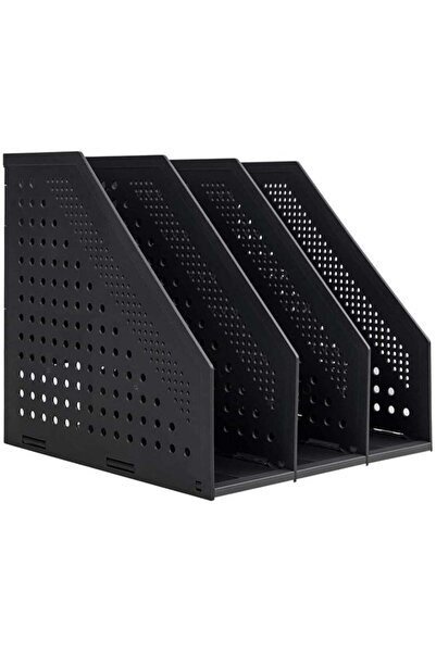 Generic Desktop File Magazine Folder Holder,3 Vertical Compartments,Collapsib...