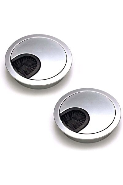 Generic 2 Pcs Desk Table Grommet Cable Tidies Caps, 60mm Desk Surface Port Ho...