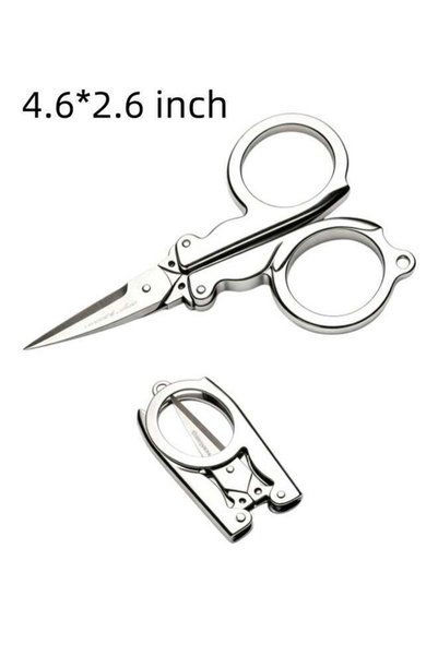 Generic Folding Scissors,Stainless Steel Small Scissors,Mini Craft Cutter,Tra...