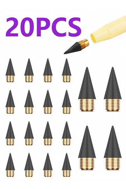 Generic 20PCS Inkless Pencil Refills, Infinite Everlasting Graphite Nibs, Rep...