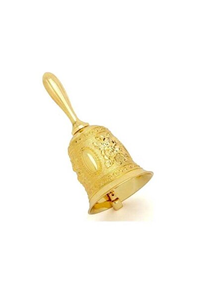 Generic Golden Hand Bell, Decorative Hand Bell, Engraved Bell Call Bell Handh...