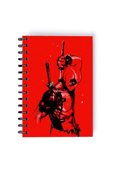 Generic Spiral A4 Notebook Deadpool Katana Action Ryan Reynolds Dead Pool