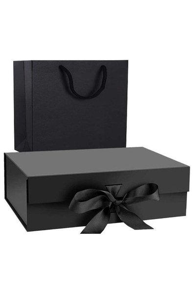 Generic Black Gift Box With Gift Bag 32x20x10cm Large luxury Gift box Black G...