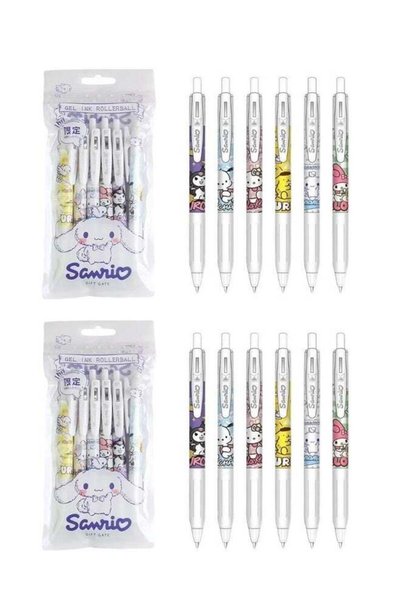 Generic 12Pcs Sanrio 0.5mm Press Sign Pens, Pompom Purin Girls Student Anime ...