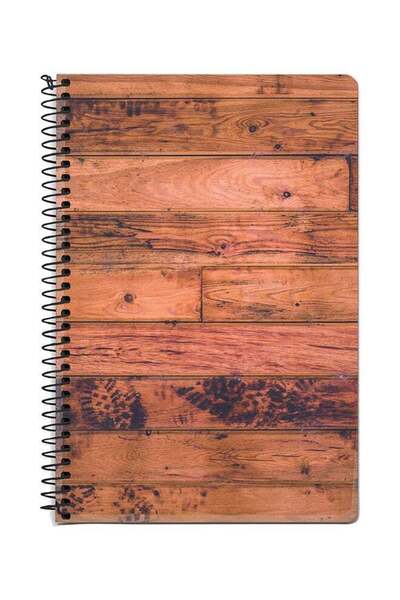 Generic Old Western A5 Spiral Notebook Brown