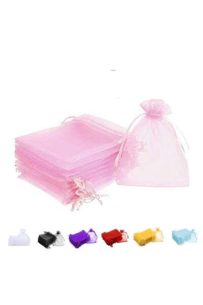 Generic Organza Bags with Drawstrings, 9X12 cm Jewelry Pouches Baby Shower Ei...